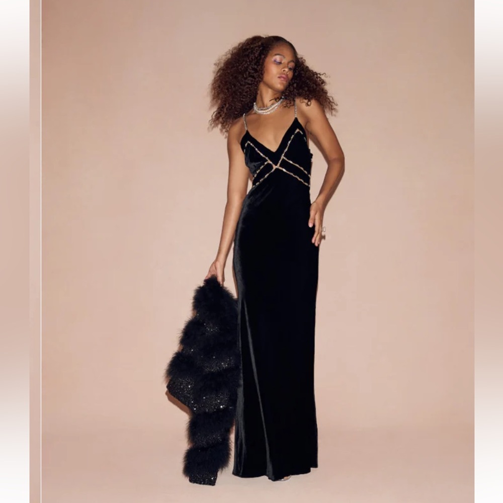 LoveShackFancy Corrino Velvet Dress NWT - Picture 6 of 16